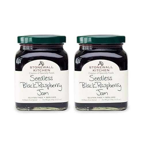 Stonewall Kitchen Seedless Black Raspberry Jam, 12 ounces (Pack of 2) Stonewall Kitchen Seedless Black Raspberry Jam, 12 ounces (Pack of 2)
