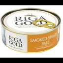 Smoked Sprats Pate "Riga Gold" (8.5 Ounce / 240 Gram) Imported from Latvia (Pack 3)