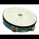 Remo Tar-Rine、12インチ x 2-5/8インチ、固定ルネッサンス、ジャーマンシルバージングル、10ペア x 2列、ヴェンウッド、アクア、レイン・レドモンド Remo Tar-Rine, 12" x 2-5/8", Fixed RENAISSANCE, German Silver Jingle, 10 Pairs x 2 Rows,