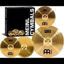 Meinl シンバルセットボックスパック、14 インチハイハット、18 インチクラッシュ/ライド、さらに無料の 14 インチクラッシュ – HCS ...