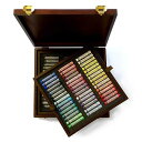 ソフトパステル 風景90枚入り木箱 Rembrandt SOFT PASTELS WOODEN BOX OF 90 LANDSCAPE