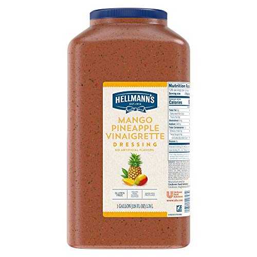 Hellmann's マンゴー パイナップル ビネグレット サラダ ドレッシング ジャグ グルテンフリー、人工香料不使用、天然由来の色、1 ガロン、4 個パック Hellmann's Mango Pineapple Vinaigrette Salad Dressing Jug Gluten Free, No Artificial Flavor Hellmann's マンゴー パイナップル ビネグレット サラダ ドレッシング ジャグ グルテンフリー、人工香料不使用、天然由来の色、1 ガロン、4 個パック Hellmann's Mango Pineapple Vinaigrette Salad Dressing Jug Gluten Free, No Artificial Flavor
