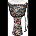 Meinl Percussion Series Travel Djembe Hand Drum Circle Instrument, Synthetic Shell and Head NOT Made in China African Mali Weave Rope Tuning, 2-Year Warranty (PADJ7-L-F)(2)