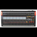 Audio2000 の AMX7375 16 チャンネル オーディオ ミキサー、320 DSP サウンド エフェクト、サブアウト レベル コントロール フェーダー付きステレオ サブ アウト、すべてのチャンネルのレベル コントロール フェーダー、および USB/コンピューター インタ