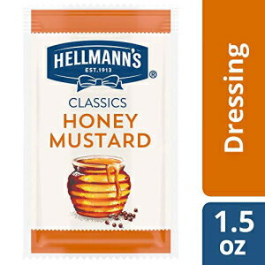 Hellmann's サラダドレッシング、ハニーマスタード、1.5 オンス (102 個パック) Hellmann's Salad Dressing, Honey Mustard, 1.5 Ounce (Pack of 102)