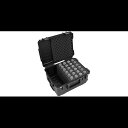SKB 射出成形ケース (24 本のマイク用フォーム付き)、収納コンパートメントとホイール付き SKB Injection Molded Case w/Foam...