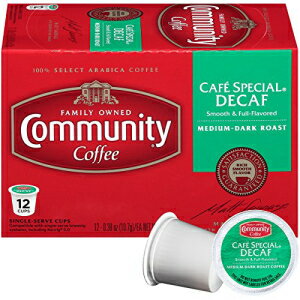 Community Coffee, R[q[ K Jbv JtF XyV JtFCXA0.38 IXA12  Community Coffee, Coffee K Cup Cafe Special Decaffeinated, 0.38 Ounce, 12 Count