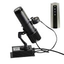 LED ロゴゴボ 30 ワットリモコン LED ゴボプロジェクター広告ロゴライトカスタム 1 色回転ガラスゴボ屋内黒 QOMOLANGMA LED Logo GOBO 30W Remote Control LED GOBO Projector Advertising Logo Light with Custom 1 Color Rotating Glass Gobos