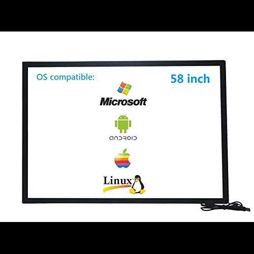 Deyowo 58 Inch Interactive 10 Points Infrared IR Touch Screen Overlay Frame Free Driver