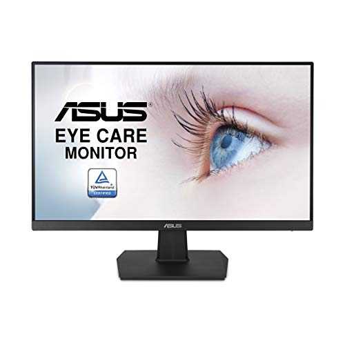 Asus VA24EHE 23.8 インチ モニター、1080P、フル HD、IPS、75Hz、HDMI D-Sub DVI-D、Adaptive-Sync / FreeSync、VESA 壁掛け可能、Eye Care、フリッカーフリー、低ブルーライト Asus VA24EHE 23.8 Monitor, 1080P, Full HD, IPS, 75Hz, HDMI D-S
