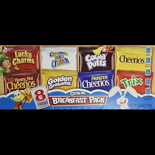 General Mills シリアル バラエティ パック、8 パウチ 9.14 オンス General Mills Cereal Variety Pack, 8 pouches 9.14 oz General Mills シリアル バラエティ パック、8 パウチ 9.14 オンス General Mills Cereal Variety Pack, 8 pouches 9.14 oz