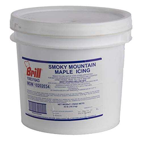 CSM ベーカリー スモーキー マウンテン メープル アイシング、43 ポンド -- 各 1 個。 CSM Bakery Smoky Mountain Maple Icing, 43 Pound -- 1 each.