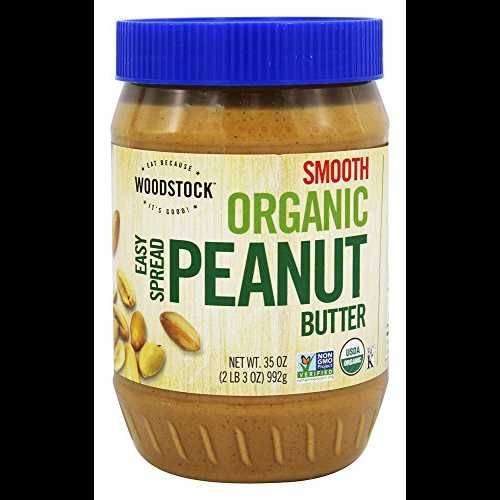 Woodstock Farms Organic Smooth Peanut Butter 35 Ounces (Case of 12)12