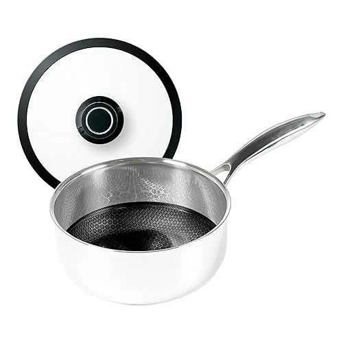 Black Cube Quick Release Cookware, Saucepan with Lid, 8-Inch/2.5 Quart