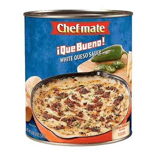Chef Mate Que Bueno ホワイトケソソース、106 オンス -- 1 ケースあたり 6 個。 Chef-mate Chef Mate Que Bueno White Queso Sauce, 106 Ounce -- 6 per case.