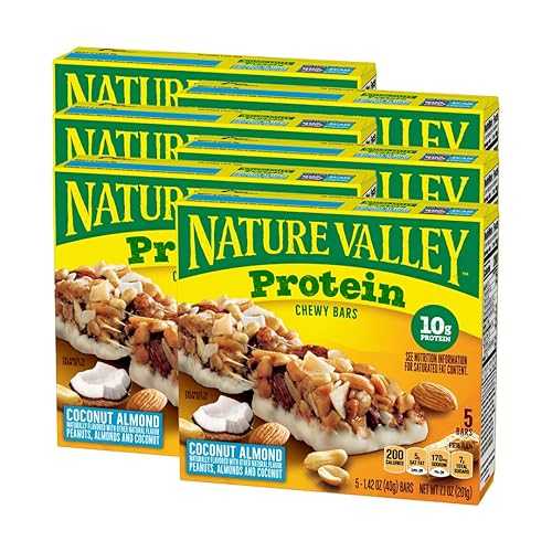 Nature Valley Chewy Granola Bar, Protein, Coconut Almond, 1.42 oz, 5 c...