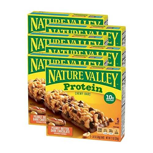 Nature Valley Chewy Granola Bar, Protein, Peanut Butter Dark Chocolate...