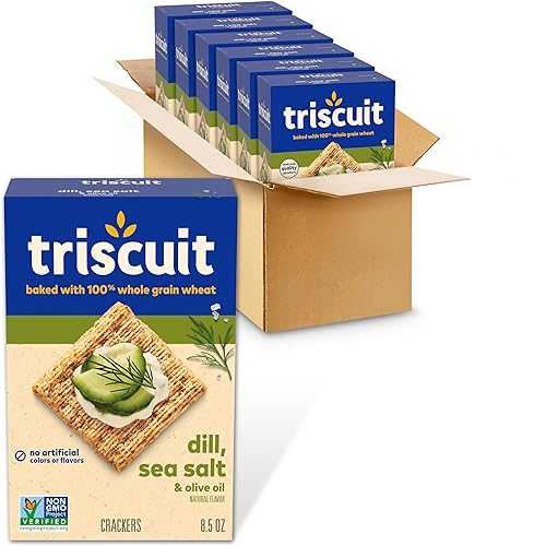 Triscuit Dill, Sea Salt & Olive Oil Whole Grain Wheat Crackers, 6 - 8....