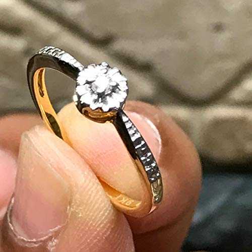 ナチュラル ホワイト ダイヤモンド 9K イエロー ゴールド ブライダル プロミス エンゲージメント リング サイズ 6 Natural Rocks by Kala Natural White Diamond 9k Yellow Gold Bridal Promise Engagement Ring Size 6 ナチュラル ホワイト ダイヤモンド 9K イエロー ゴールド ブライダル プロミス エンゲージメント リング サイズ 6 Natural Rocks by Kala Natural White Diamond 9k Yellow Gold Bridal Promise Engagement Ring Size 6