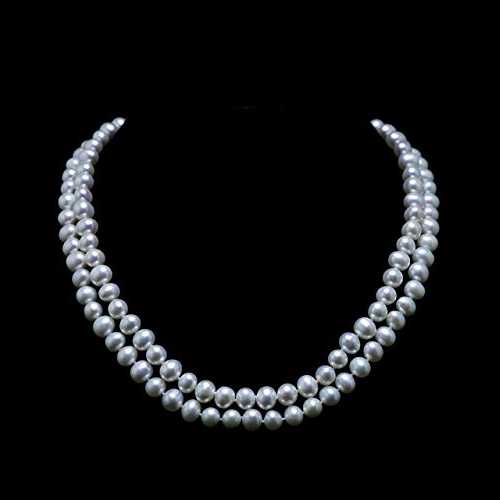 ダブルストランド パール ネックレス 7mm - 7.5mm 本物の養殖淡水真珠 (18 インチ) ADARNA GALLERY Double Strand Pearl Necklace 7mm - 7.5mm Genuine Cultured Freshwater Pearls (18 Inches) ダブルストランド パール ネックレス 7mm - 7.5mm 本物の養殖淡水真珠 (18 インチ) ADARNA GALLERY Double Strand Pearl Necklace 7mm - 7.5mm Genuine Cultured Freshwater Pearls (18 Inches)