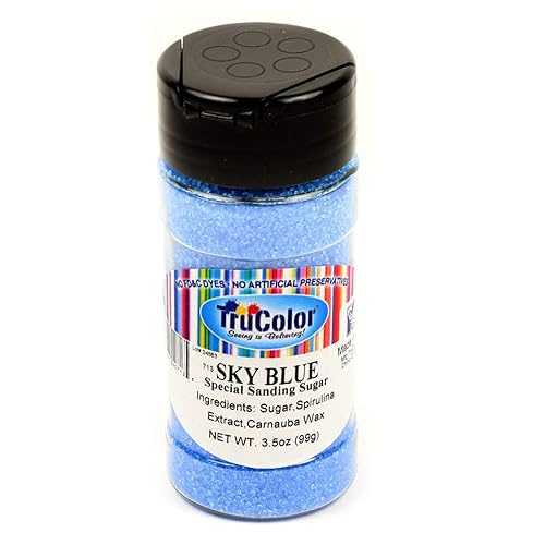 TruColor Natural Color Special Sanding Sugar (Medium Crystals) - 3.5 Ounce Sky Blue TruColor Natural Color Special Sanding Sugar (Medium Crystals) - 3.5 Ounce Sky Blue
