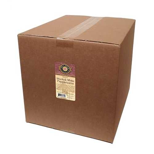 スパイスアピール ムントク ホワイトペッパー ホール、25ポンド Spice Appeal Muntok White Peppercorns Whole, 25 lbs