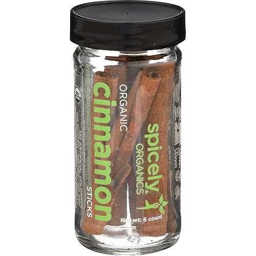 Spicely Organics Spicely Organic Cinnamon Sticks (Cassia) 6 Count Jar Certified Gluten Free