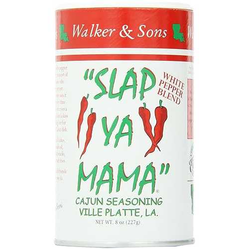 SLAP YA MAMA ケイジャンシーズニング、ホット、8オンス (4個パック) SLAP YA MAMA Cajun Seasoning, H..
