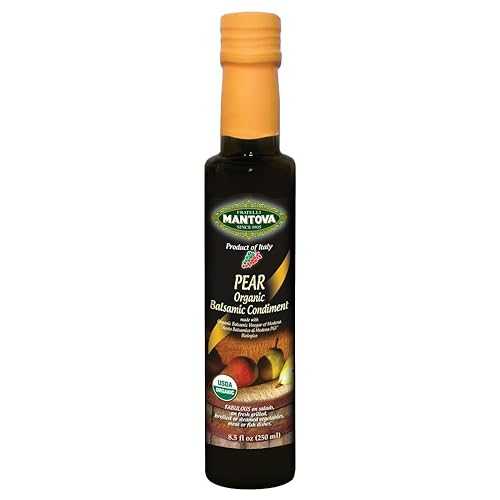 Mantova Organic Pear Balsamic Vinegar of Modena, Perfect for Salad Dre...