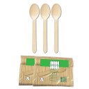 Perfect Stix 木製使い捨てスプーン 長さ 6 インチ (1000 個パック) Perfect Stix Wooden Disposable Spoo...