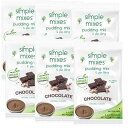 Simple Mixes Natural Pudding Mix, Chocolate, 3.4 Ounce, Pack of 6