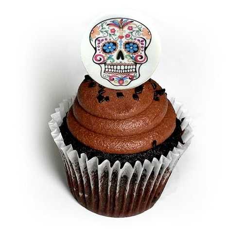 Dia De Los Muertos シュガースカル スケルトン デイ・オブ・ザ・デッド ハロウィン 1.5インチ ウエハースペーパートッパー デザートデコレーション用 24個パック Deco Machine Dia De Los Muertos Sugar Skull Skeleton Day of The Dead Halloween Dia De Los Muertos シュガースカル スケルトン デイ・オブ・ザ・デッド ハロウィン 1.5インチ ウエハースペーパートッパー デザートデコレーション用 24個パック Deco Machine Dia De Los Muertos Sugar Skull Skeleton Day of The Dead Halloween