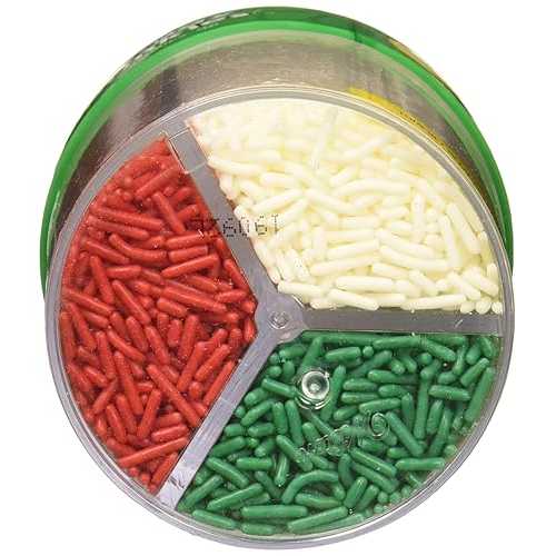 Wilton Jimmies Sprinkles, Christmas, 3 Cell