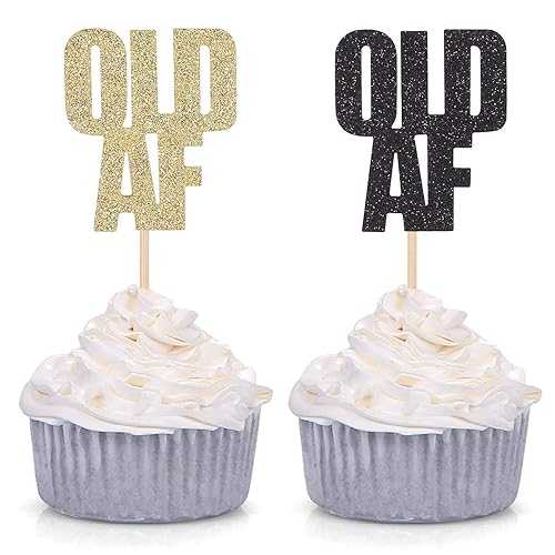 24 カウント グリッター オールド AF カップケーキ トッパー 誕生日祝い パーティー デコレーション ピック Giuffi 24 Counts Glitter Old AF Cupcake Toppers Birthday Celebrating Party Decoration Picks 24 カウント グリッター オールド AF カップケーキ トッパー 誕生日祝い パーティー デコレーション ピック Giuffi 24 Counts Glitter Old AF Cupcake Toppers Birthday Celebrating Party Decoration Picks