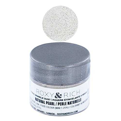 Roxy & Rich ハイブリッド スパークル ダスト パウダー 食用色素 2.5 グラム、ナチュラル パール Roxy ..