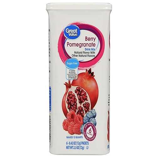 㤤٥꡼ɥ󥯥ߥå1ѥå6ȡ2.5󥹡2ѥå Great Value Berry Pomegra...