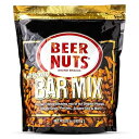 BEER NUTS Original Bar Mix - Crunchy Party Pretzels, Cheese Sticks, Sesame Sticks, Roasted Corn Nuts, & Original Roasted Salty & Sweet Glazed Peanuts - Snack Chips Alternative - 32oz Resealable Bag(4)