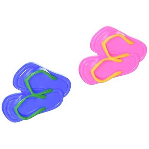 Oasis Supply カラフルなフリップフロップ カップケーキデコレーショントッパーリング、24個 Oasis Supply Colorful Flip Flop Cupcake Decorating Topper Rings, 24 count