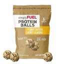 simplyFUEL Whole Food Protein Balls with Probiotics - Peanut Butter Honey Almond Snacks - 8g Protein Snack - Gluten Free Energy Balls (1 Pack of 12 Balls)