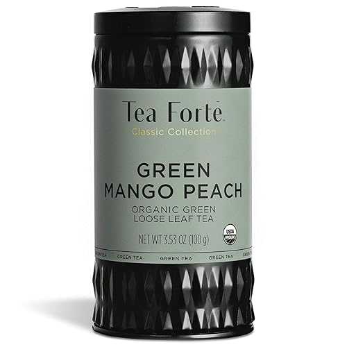 Tea Forte Organic Green Tea, Makes 35-50 Cups, 3.53 Ounce Loose Leaf T...