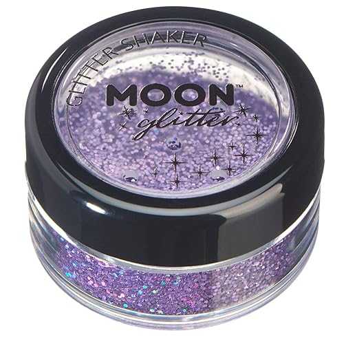 Moon Glitter Holographic Glitter Shakers 100% Cosmetic Glitter for Face, Body, Nails, Hair and Lips - 0.17oz - Purple Moon Glitter Holographic Glitter Shakers 100% Cosmetic Glitter for Face, Body, Nails, Hair and Lips - 0.17oz - Purple