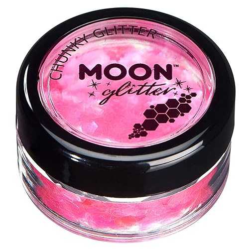 Moon Glitter の虹色のチャンキーグリッター – 顔、体、爪、髪、唇用の 100% 化粧品グリッター – 0.10 オンス – ピンク Iridescent Chunky Glitter by Moon Glitter 100% Cosmetic Glitter for Face, Body, Nails, Hair and Lips - 0.1 Moon Glitter の虹色のチャンキーグリッター – 顔、体、爪、髪、唇用の 100% 化粧品グリッター – 0.10 オンス – ピンク Iridescent Chunky Glitter by Moon Glitter 100% Cosmetic Glitter for Face, Body, Nails, Hair and Lips - 0.1