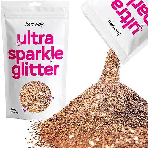 Hemway Premium Ultra Sparkle Glitter Multi Purpose Metallic Flake for Arts Crafts Nails Cosmetics Resin Festival Face Hair - Bronze Brown - Extra Chunky (1/24" 0.040" 1mm) 100g / 3.5oz Hemway Premium Ultra Sparkle Glitter Multi Purpose Metallic Flake for Arts Crafts Nails Cosmetics Resin Festival Face Hair - Bronze Brown - Extra Chunky (1/24" 0.040" 1mm) 100g / 3.5oz