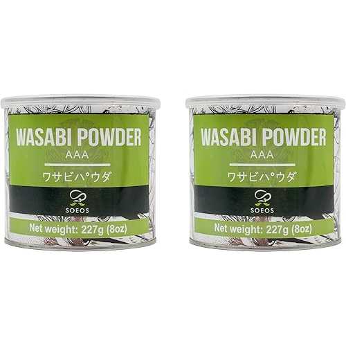 Soeos Premium Wasabi Powder 2 Pack of 8oz, 16 oz in Total, with Real W...