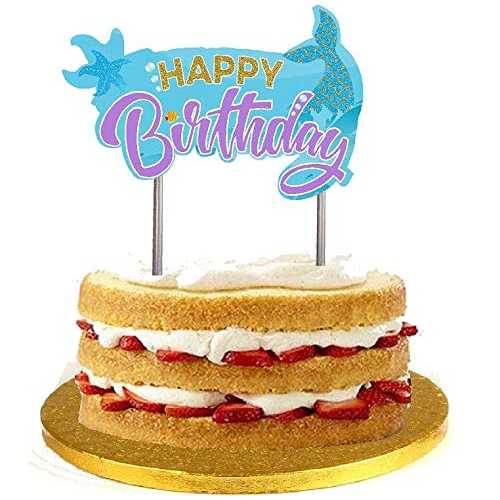 Sprinkle Deco Mermaid Tail Cake/Food/Cupcake/Appetizer/Desert Decorating Topper Decoration