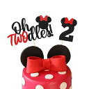 HEETON Oh Twodles Red Cake Topper Second 2nd Birthday Party Supplies Decorations...