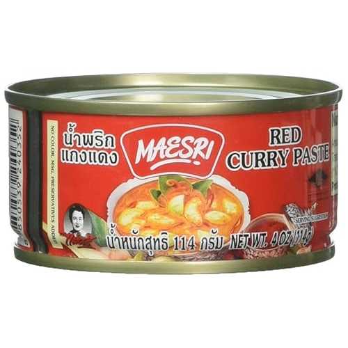 マエスリ タイレッドカレー - 4オンス×2缶 MAESRI Brand Maesri Thai red curry - 4 oz x 2 cans
