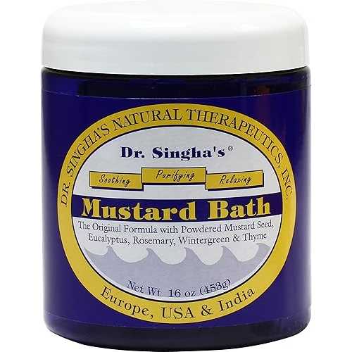 Dr. Singha's マスタード バス ラブ、16 オンス Dr. Singha's Mustard Bath Rub, 16 Ounce