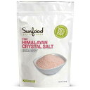 サンフードソルト、ヒマラヤピンク、上質、1ポンド Sunfood Superfoods Sunfood Salt, Himalayan Pink, Fine, 1 Pound