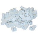 RJ45 Ethernet Network Cable Strain Relief Boots, RJ45 Boot Cover Fits Cat5, Cat5e, Cat6 Ethernet LAN Cable Connectors, 50 Pieces Per Bag, White, Cablewholesale